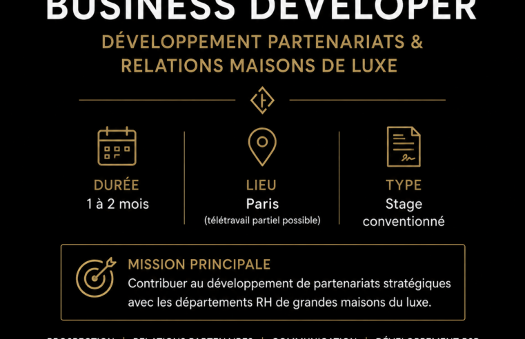 STAGE – BUSINESS DEVELOPER –