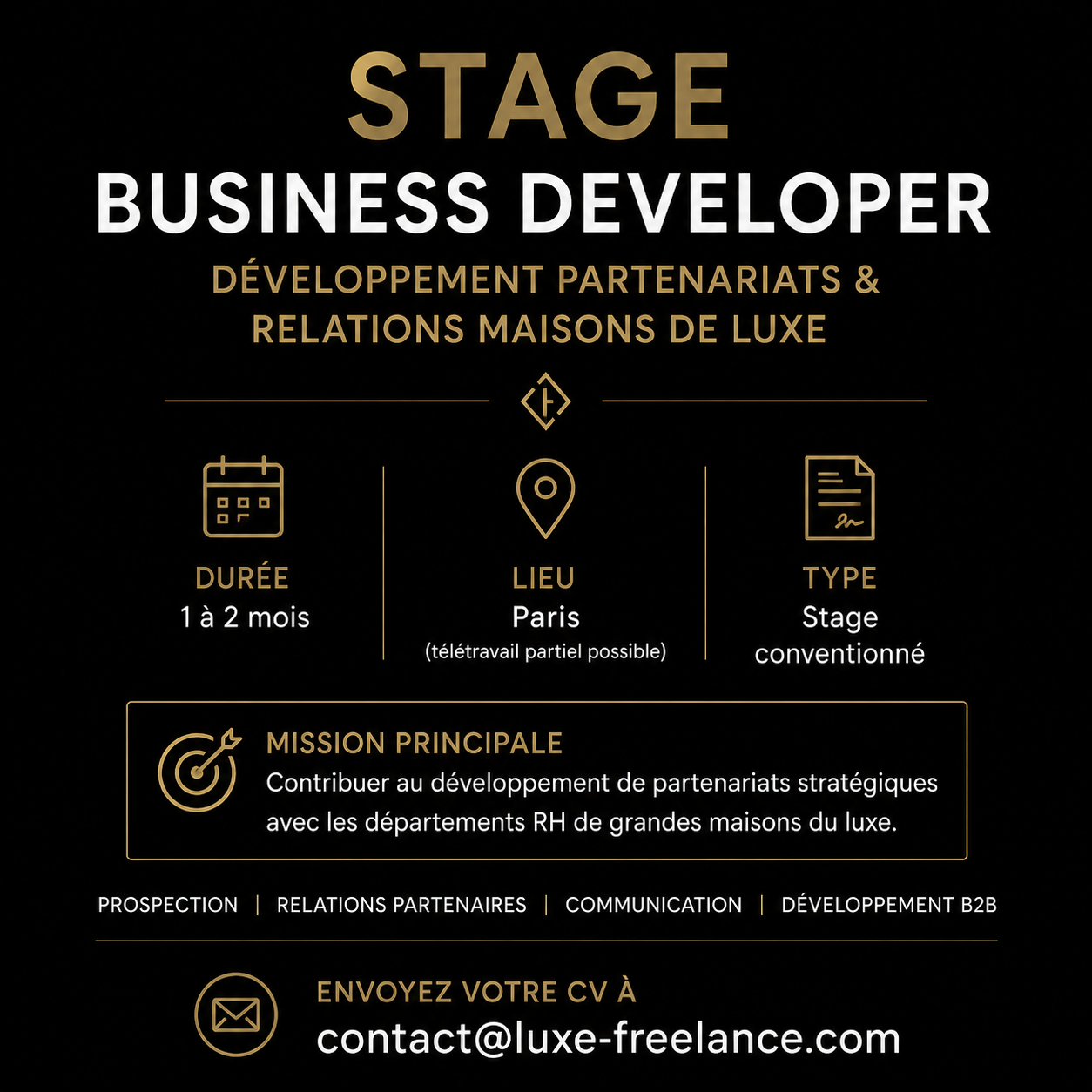 STAGE – BUSINESS DEVELOPER –